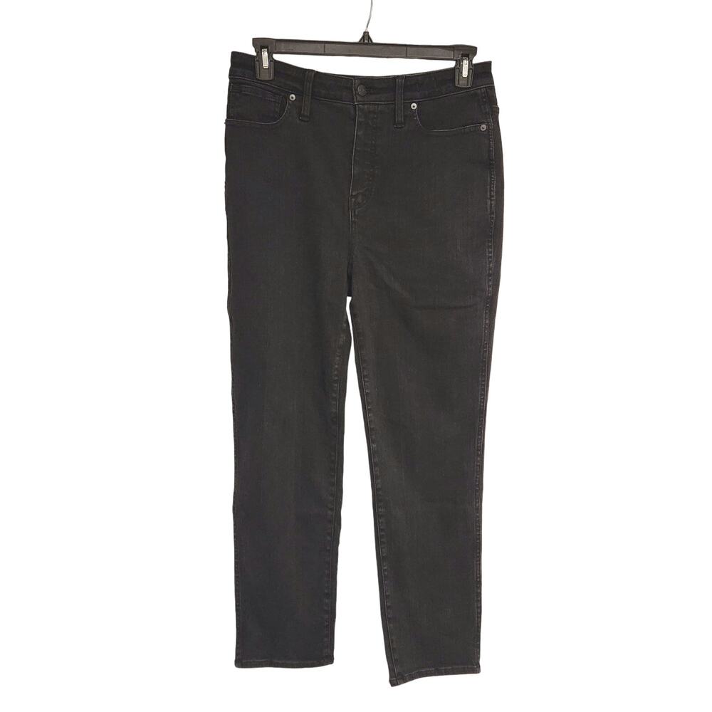 Madewell Womens Curvy Stovepipe Jeans Black Size 31